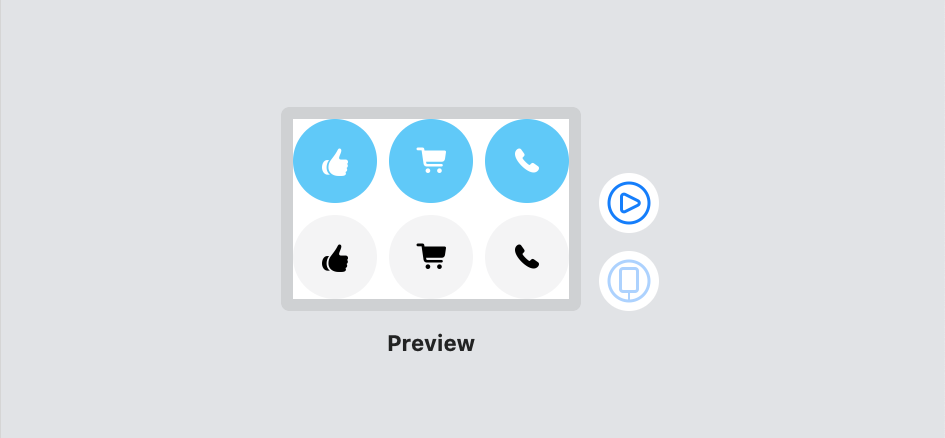 the Xcode preview for the category view