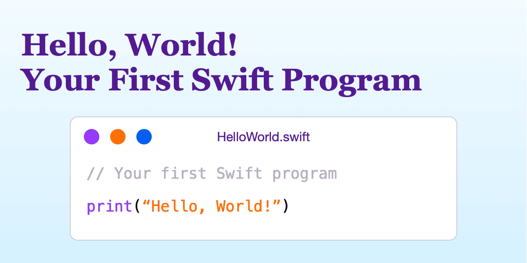 Swift - Hello World Program - GeeksforGeeks